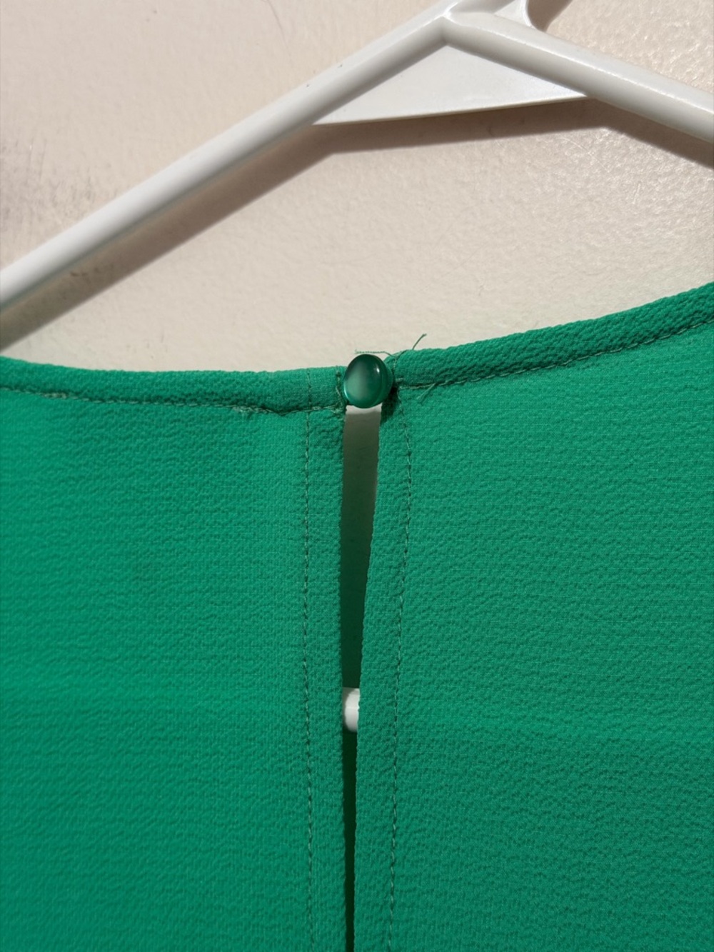 Chenault Green Tie Front Blouse Women’s Large Flowy 3/4 Sleeve Lightweight Top - Picture 13 of 13